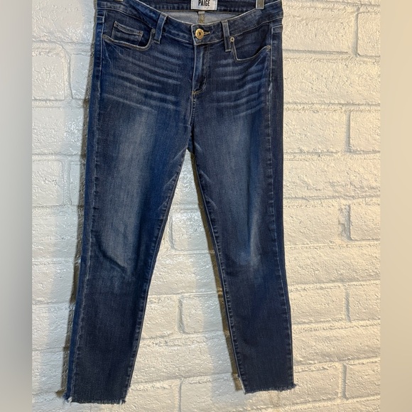 PAIGE Verdugo Ankle Jeans Frayed Hem - Picture 7 of 9